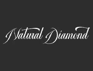 Natural Diamond font