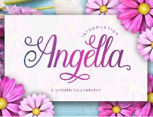 Angella Calligraphy Script font