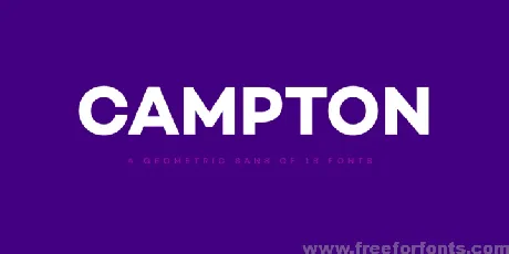 Campton font