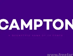 Campton font