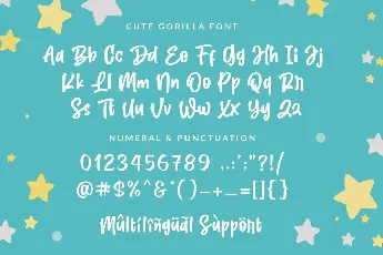 Cute Gorilla font