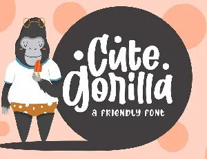 Cute Gorilla font