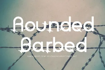 Rounded Barbed Demo font