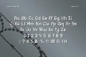 Rounded Barbed Demo font