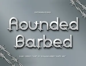 Rounded Barbed Demo font