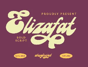 Elizafat font