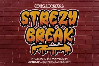 Strezy Break Shadow font