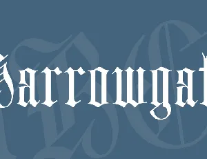 Harrowgate font