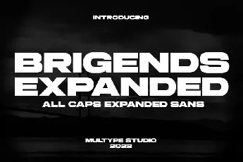 Brigends Expanded font