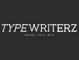 Typewriterz font