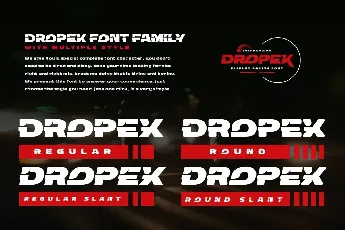 Dropex font