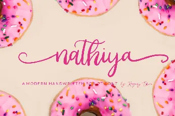 Nathiya Script font