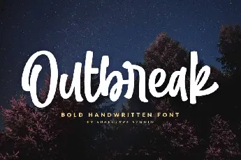 Outbreak / Bold Handwritten font