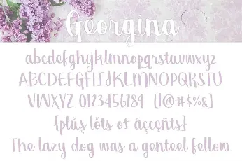 Georgina Script font