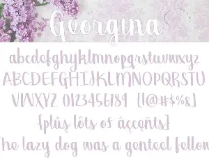 Georgina Script font