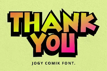 Jogy Comik font