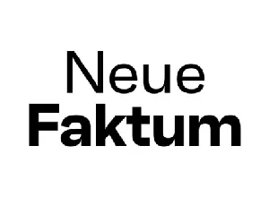 Neue Faktum Family font