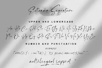 Estrada Luxury Signature font