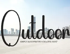 Outdoor Script font