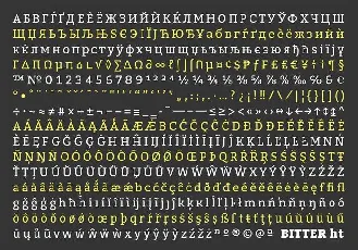 Bitter Serif Family font