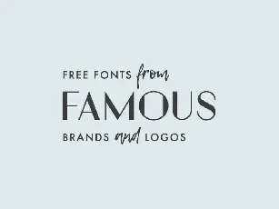 Famous font