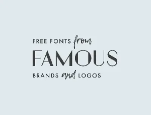 Famous font