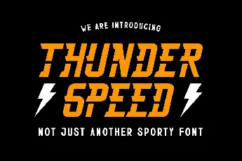 Thunderspeed font