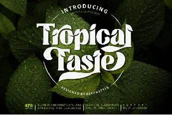 Tropical Taste Demo font