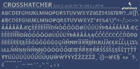 Crosshatcher font