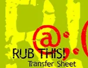 Rub This! font