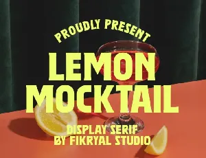 Lemon Mocktail font