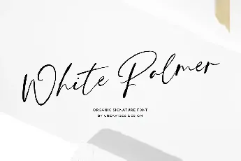 White Palmer font