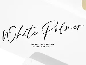 White Palmer font