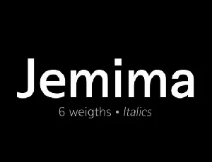 Jemima Family font