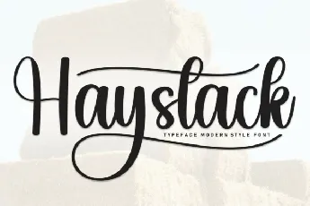 Haystack Script font