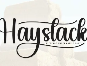 Haystack Script font