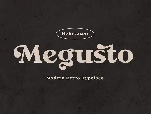 Megusto font