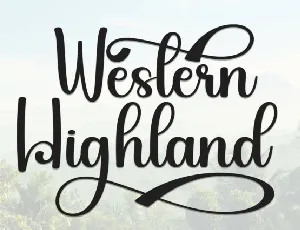 Western Highland Script font