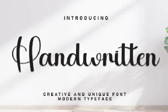 Handwritten Script font