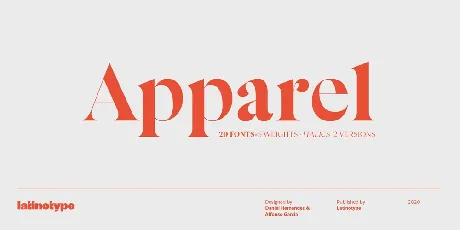 Apparel Family font