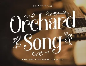 Orchard Song Free Trial font