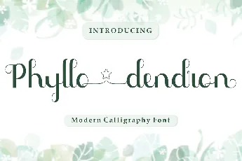 Phyllodendron Demo font