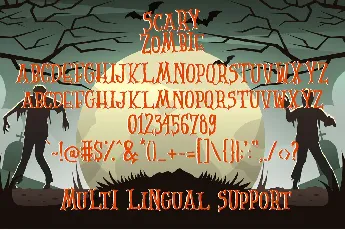 Scary Zombie font