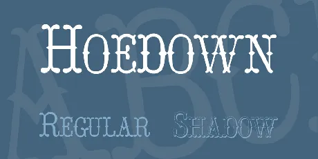 Hoedown font