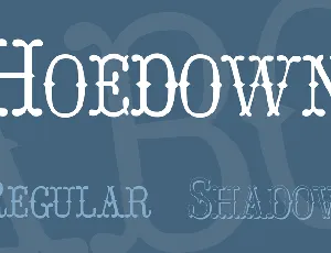 Hoedown font