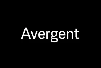 Avergent font