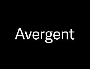 Avergent font