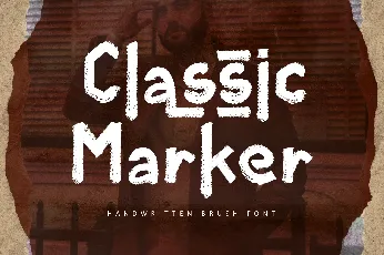 Classic Marker Demo font