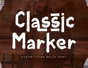 Classic Marker Demo font