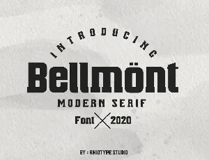 BellmÃ¶nt Modern Serif Typeface font